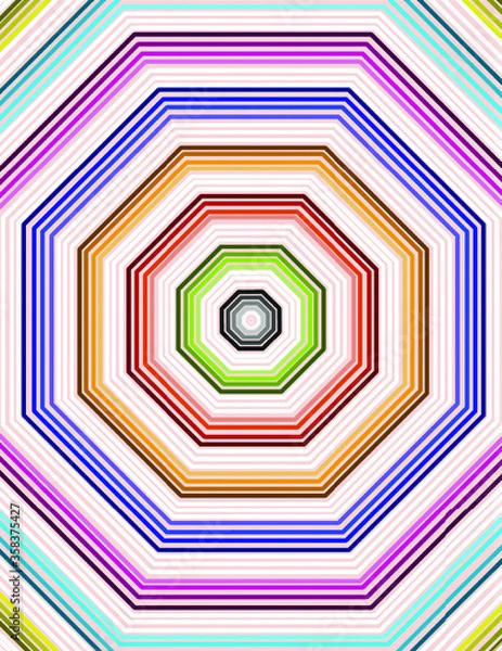 Obraz Octagonal abstract background