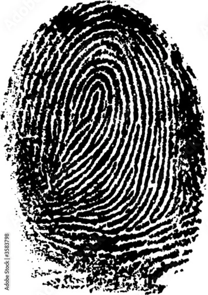 Obraz Vector Thumbprint - very detailed