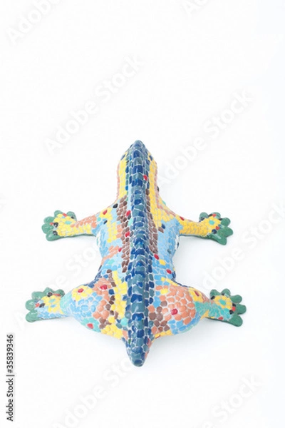 Obraz Ceramic colored dragon