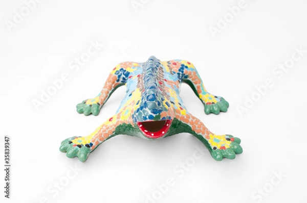Obraz Ceramic colored dragon