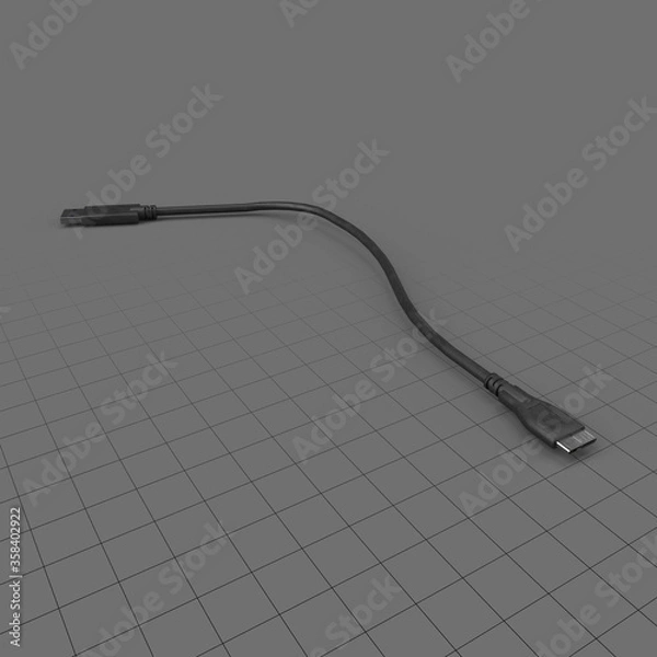 Obraz Kabel USB do micro B.