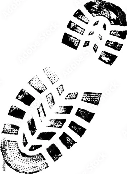 Fototapeta Vector BootPrint