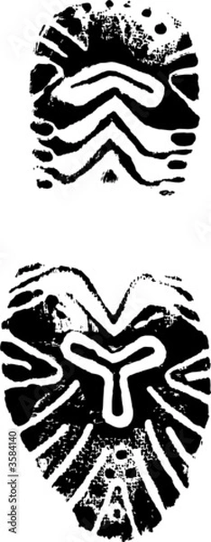 Obraz Black Vector Footprint