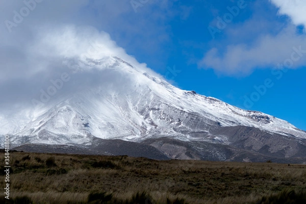 Fototapeta Chimborazo Volcano in the Chimborazo province of Ecuador, the closest point to the sun