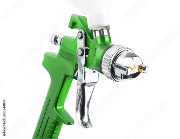 Fototapeta Spray gun isolated over white background