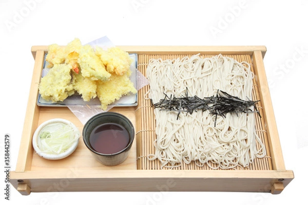 Obraz ざる蕎麦と天ぷら