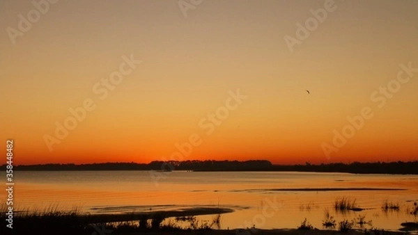Obraz Atardecer en la bahia