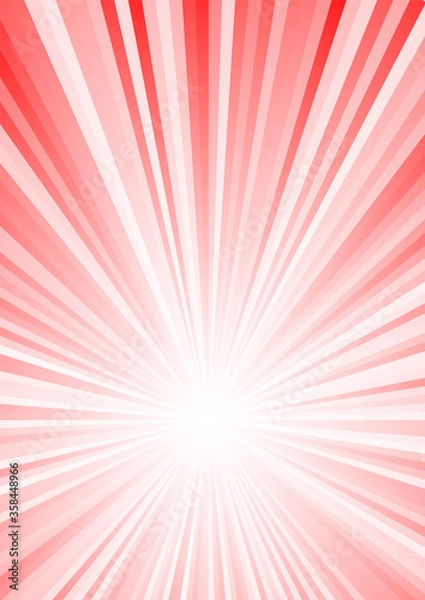 Fototapeta 赤い集中線（A4比率）縦