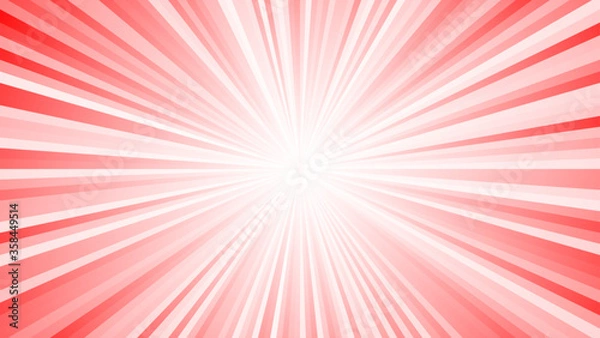 Fototapeta 赤い集中線（16:9）横