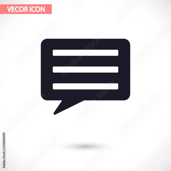 Obraz Chat sms  vector icon , lorem ipsum Flat design