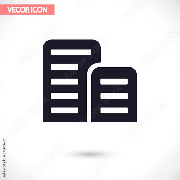 Fototapeta List  vector icon , lorem ipsum Flat design
