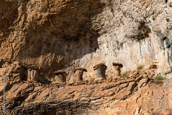 Fototapeta Ancient honeycombs for honey collection