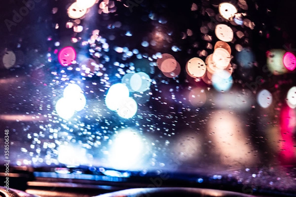 Obraz it's raining in the city