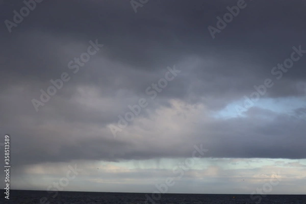 Obraz storm clouds over the city