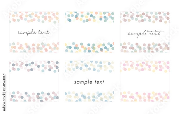 Fototapeta 背景のセット／バナー／素材／フレーム