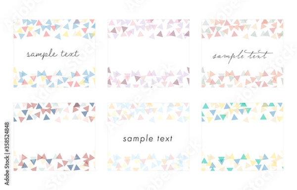 Obraz 背景のセット／バナー／素材／フレーム