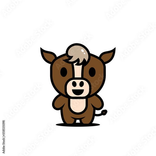 Obraz cute horse character vector