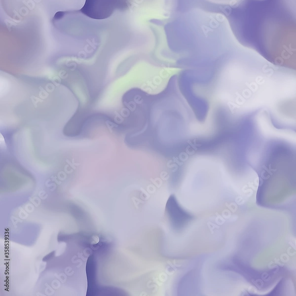 Fototapeta 3d purple abstract seamless pattern. Organic gradient surreal background. Fluid shapes. Melting wax.