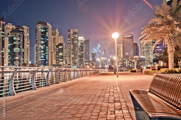 Obraz Dubai marina Bench