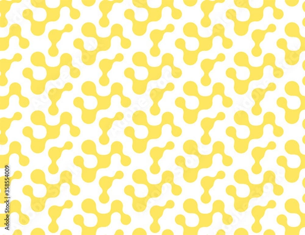 Fototapeta Repeat Fashion Vector Science Pattern Texture. Continuous Ornate Graphic Biological Decoration Pattern. Repetitive Ornament 