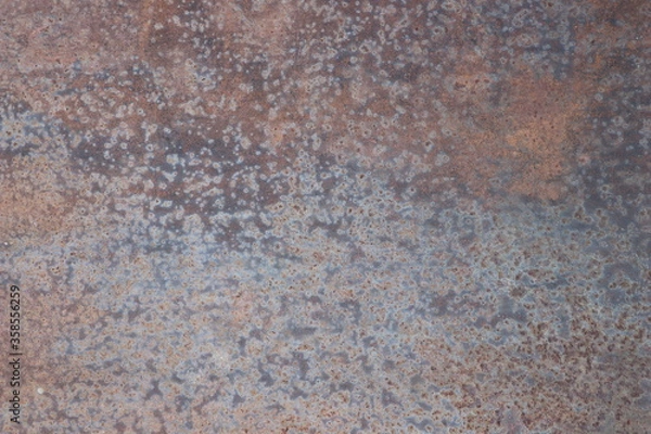 Obraz old spotted rusty metal sheet, background, texture