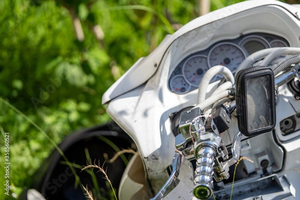 Fototapeta 放置されたバイク