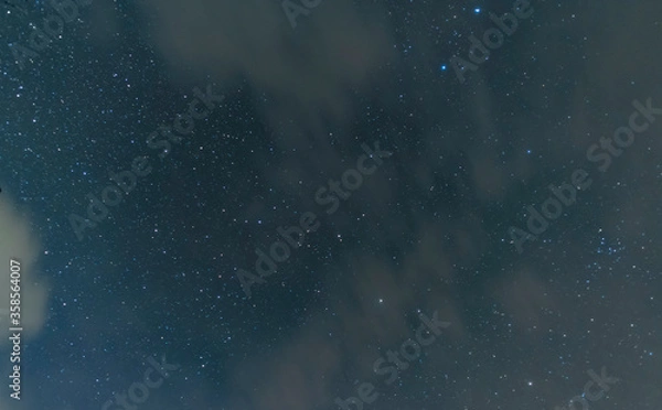 Obraz Beautiful long exposure  evening sky with clouds after rain.  Nature background.
