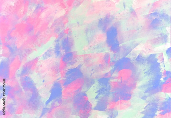 Fototapeta Abstract background drawn by acrylic paint