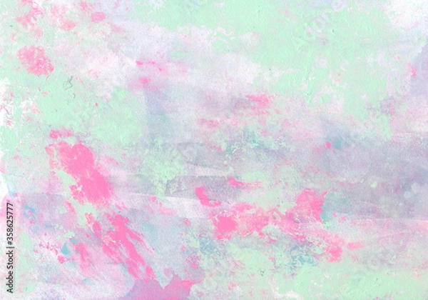 Fototapeta Abstract background drawn by acrylic paint