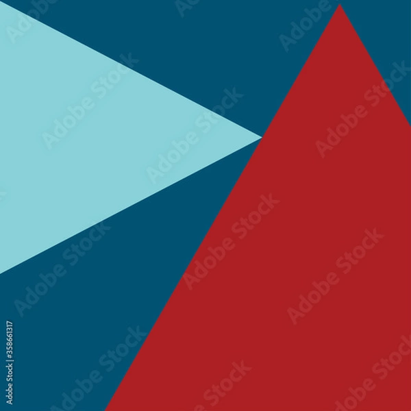 Fototapeta An abstract color blocking geometric shape background image.