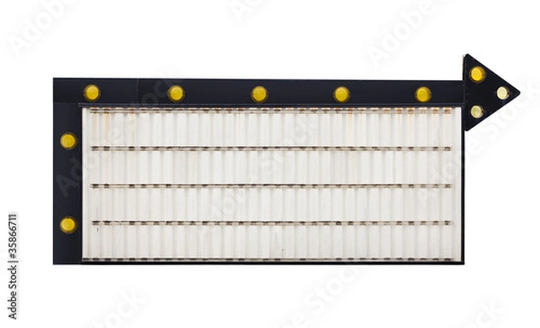 Obraz Blank changeable arrow sign