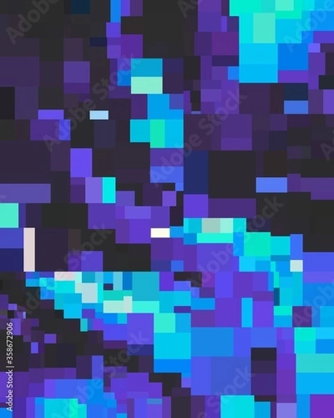 Fototapeta blue geometric shapes abstract background