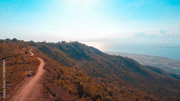 Obraz A road on the hill in Mantar, Sumbawa