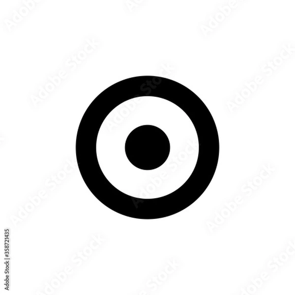 Fototapeta Best Target Icon In Trendy Flat Design