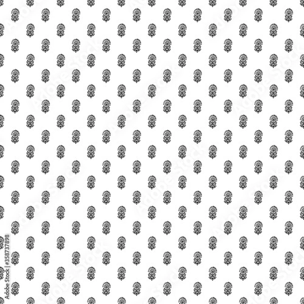 Obraz Monochrome vector seamless pattern