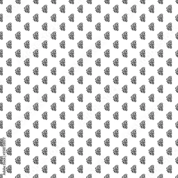 Obraz Monochrome vector seamless pattern
