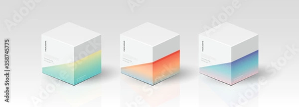 Fototapeta Box, packaging template for product vector design, vector illustration