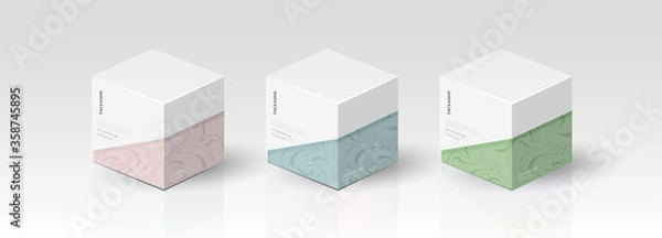 Fototapeta Box, packaging template for product vector design, vector illustration