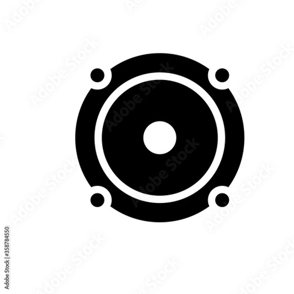 Obraz speaker icon logo illustration design