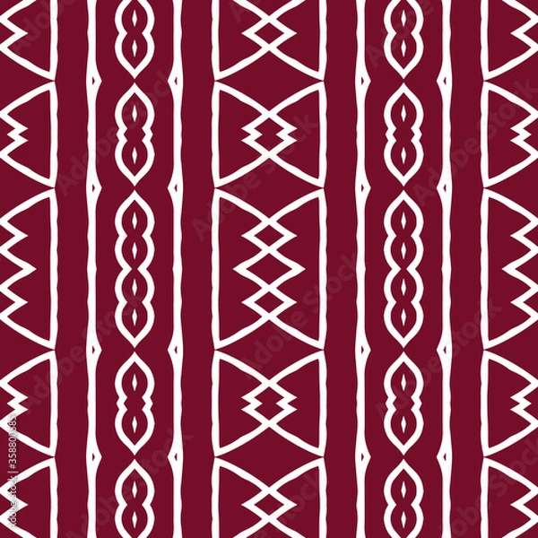 Fototapeta Beautiful abstract tribal geometric vector pattern background. 