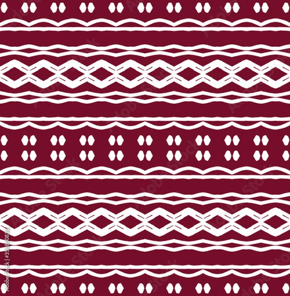 Fototapeta Beautiful abstract tribal geometric vector pattern background. 