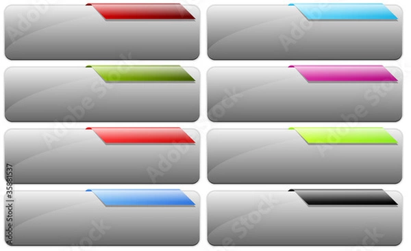 Fototapeta Buttons set