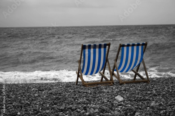Obraz Beach chairs