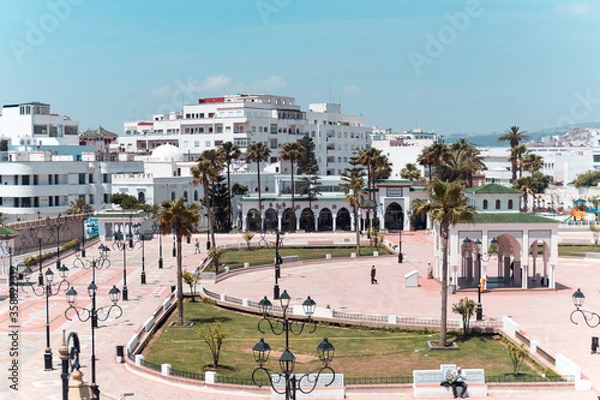 Obraz Tetouan in Northern Morocco with Rif Mountains in the background
