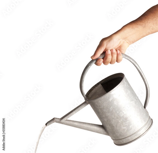 Obraz innaffiatoio con mano
