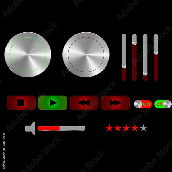 Obraz vector volume knob
