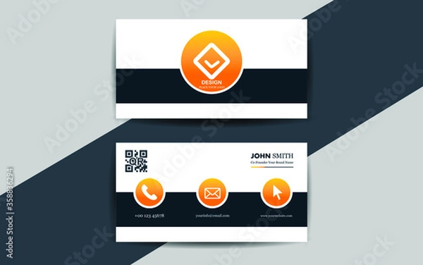 Fototapeta  modern abstract business card design template in vector format