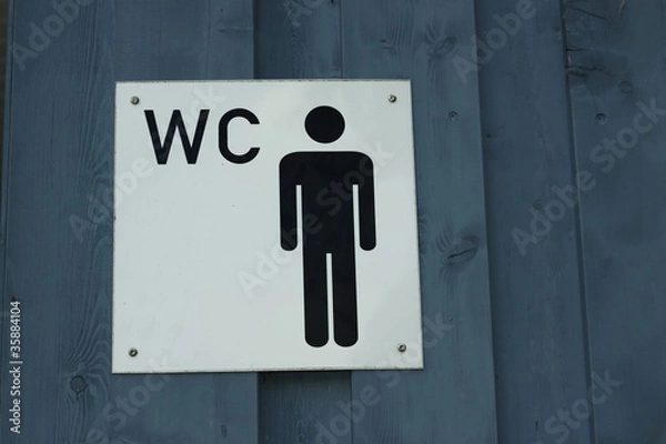 Obraz Hinweisschild Herren-WC