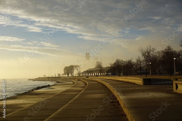 Fototapeta shrouded skyline