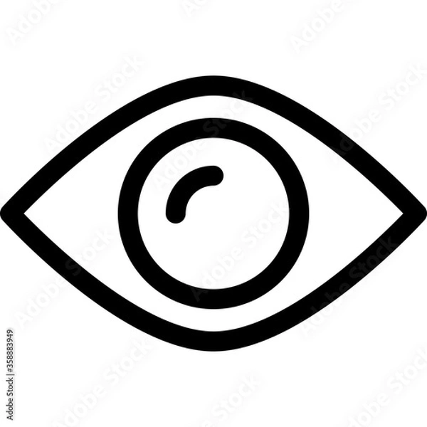 Fototapeta Biometric security icon